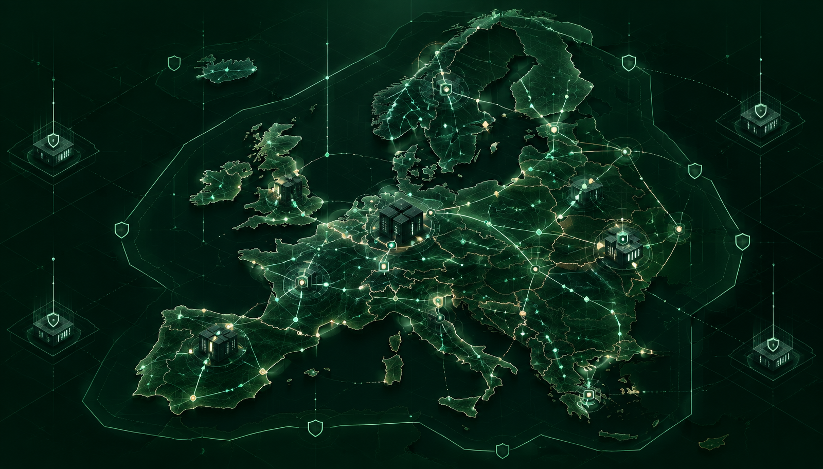 European sovereign System One AI connecting typed decisions, private infrastructure and enterprise governance